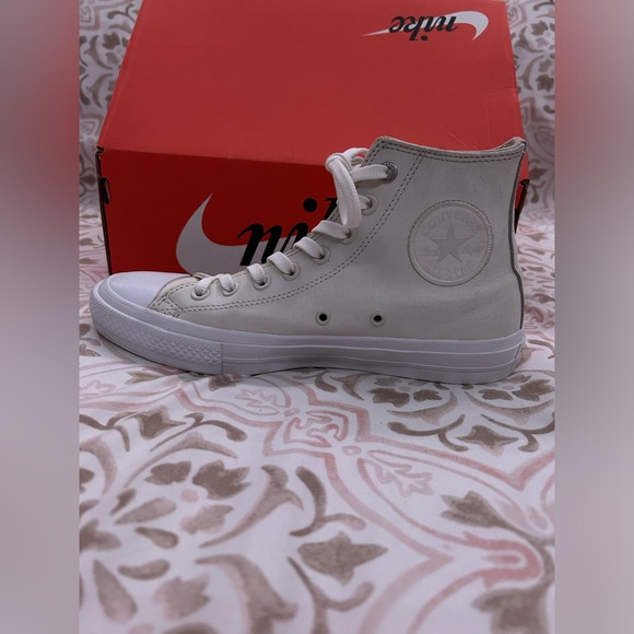 High top Converse Chuck 2 White Canvas w/ Lunarlon Sz 9 - Picture 6 of 16